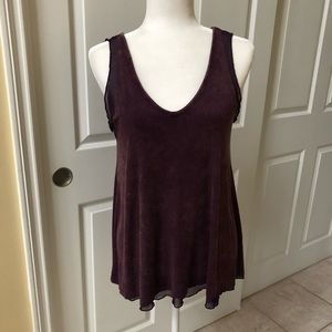 NWT Grace & Lace Swing Tank Top, Eggplant, Sz S